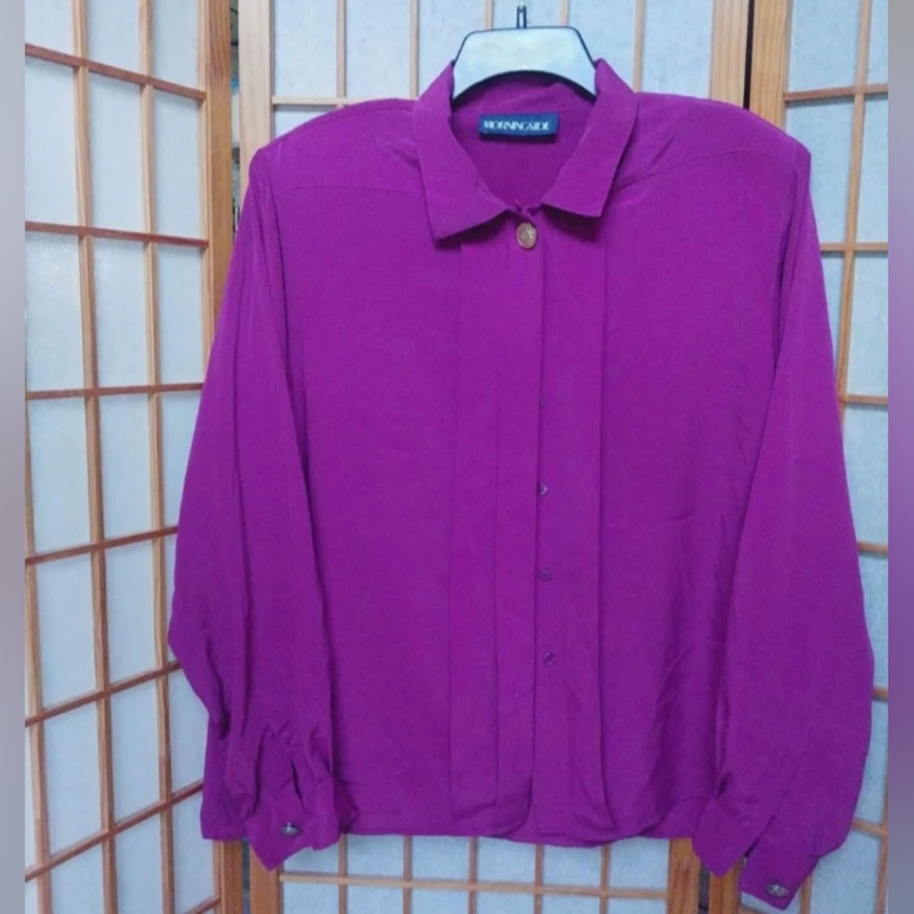 Evil Stepmother Blouse - XL purple vintage Morningside top